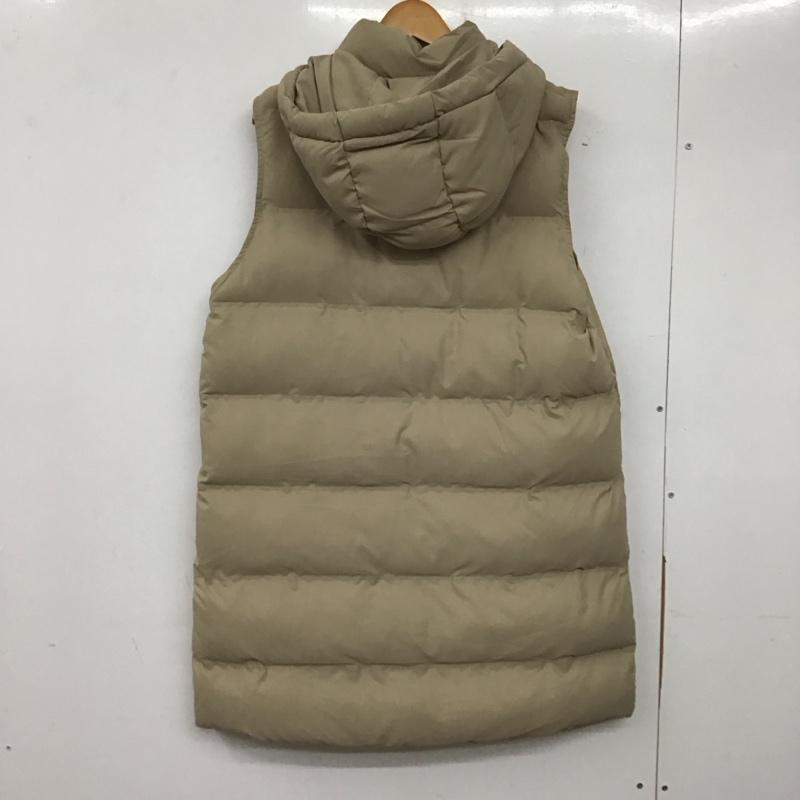 ザラ ZARA ベスト ベスト 3046 241 706 中綿 フード ロング丈 タグ付き L 無地 ベージュ / ベージュ /  レディース USED 古着 中古 10138928