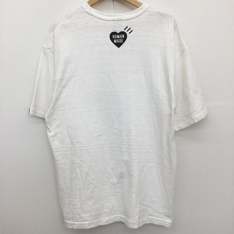 ヒューマンメード HUMAN MADE Tシャツ 半袖 XL ロゴ、文字 白 / ホワイト /  メンズ USED 古着 中古 10129019