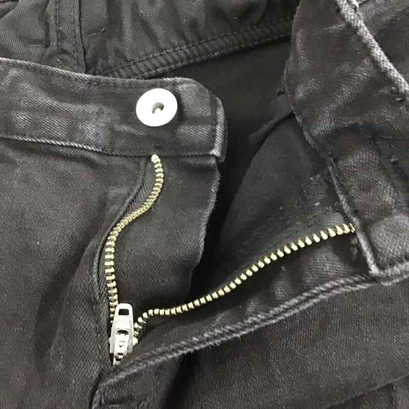 ノーアイディ NO ID. パンツ デニム、ジーンズ 436070-370p Cストレッチスキニーパンツ デニムパンツ ジーンズ スリムパンツ 3 無地 黒 / ブラック /  メンズ USED 古着 中古 10106549