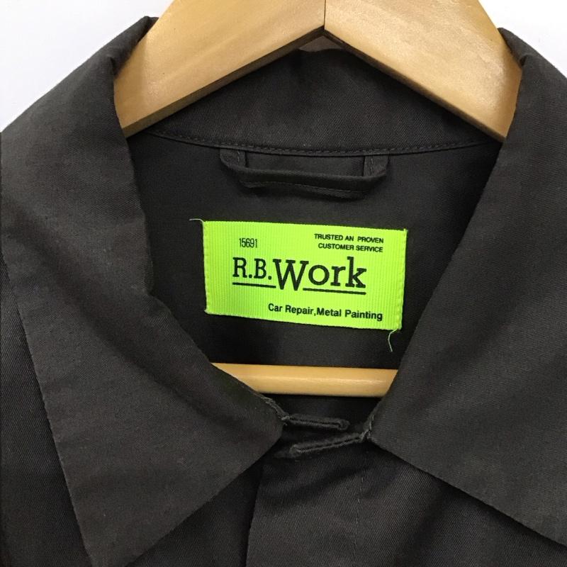 レイジブルー RAGEBLUE シャツ、ブラウス 長袖 長袖シャツ 無地シャツ カラーシャツ ミリタリーシャツ L ロゴ、文字 カーキ / カーキ /  メンズ USED 古着 中古 10130333