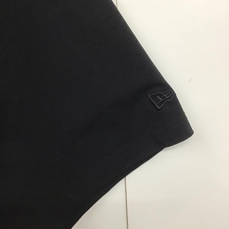 ニューエラ NEW ERA Tシャツ 半袖 半袖カットソー プリントTシャツ クルーネックカットソー XL ロゴ、文字 黒 / ブラック /  メンズ USED 古着 中古 10146764
