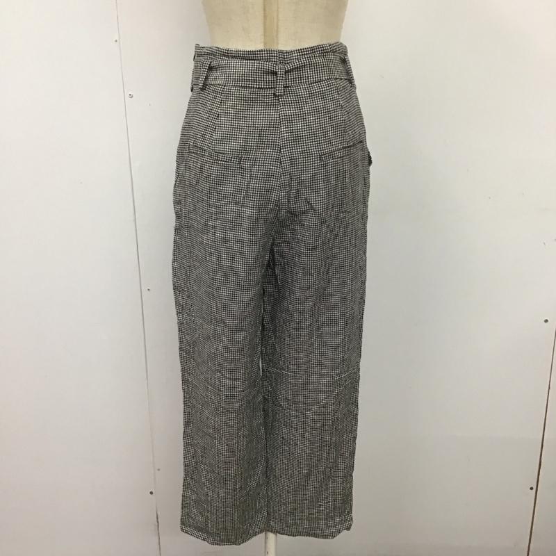 ザラ ZARA パンツ スラックス スラックスパンツ ワイドパンツ チェックパンツ カジュアルパンツ XS チェック 白 / ホワイト / X 黒 / ブラック /  レディース USED 古着 中古 10115957