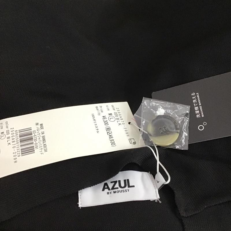 アズールバイマウジー AZUL BY MOUSSY カーディガン 長袖 250gab70-209h 長袖カーディガン 前開きカーディガン L 無地 黒 / ブラック /  レディース USED 古着 中古 10112196