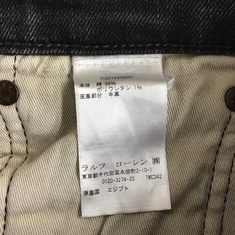 ポロラルフローレン POLO RALPH LAUREN パンツ デニム、ジーンズ 34インチ 無地 黒 / ブラック /  メンズ USED 古着 中古 10108079