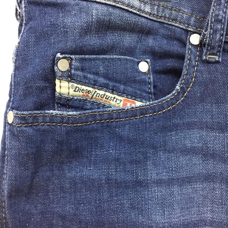 ディーゼル DIESEL パンツ デニム、ジーンズ デニムパンツ ストレートパンツ ストレッチパンツ カジュアルパンツ 34 無地 インディゴ / インディゴ /  メンズ USED 古着 中古 10118700