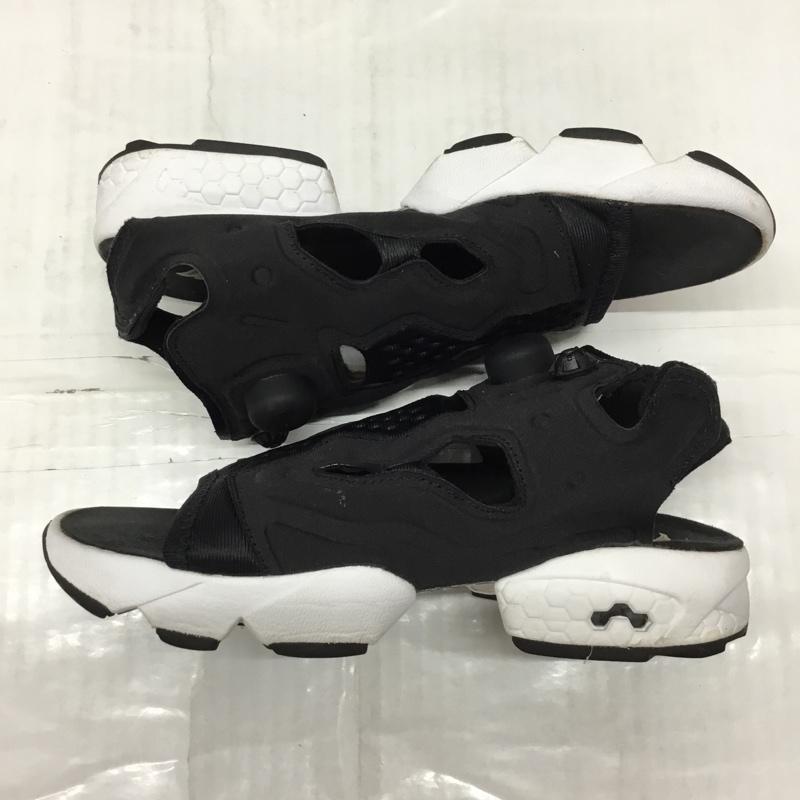 リーボック Reebok サンダル サンダル V69436 INSTAPUMP FURY SANDAL 24cm 24.0cm ロゴ、文字 黒 / ブラック / X 白 / ホワイト /  レディース USED 古着 中古 10116885