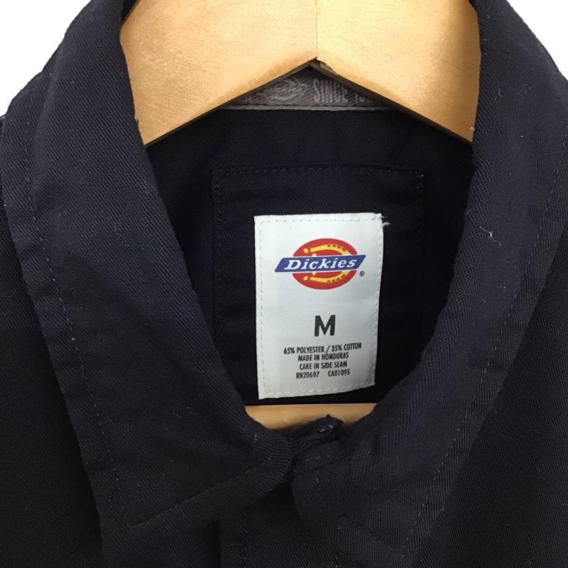 ディッキーズ Dickies シャツ、ブラウス 半袖 半袖シャツ 無地シャツ ポケットシャツ M 無地 黒 / ブラック /  メンズ USED 古着 中古 10137500