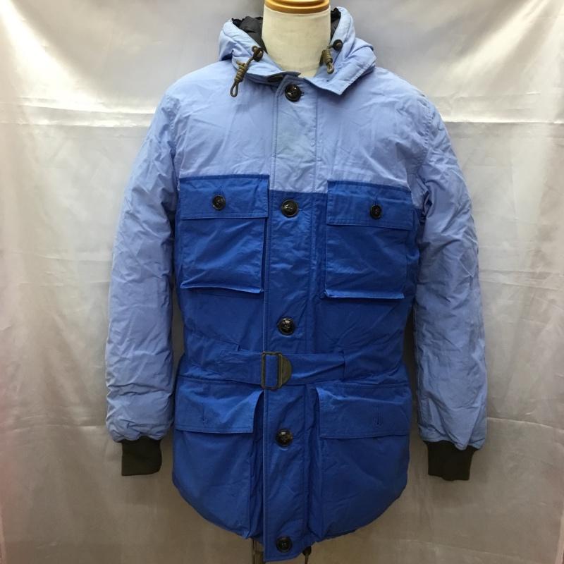 エディーバウアー Eddie Bauer ジャケット、上着 ダウンジャケット フード付き 48 無地 水色 / ライトブルー / X 青 / ブルー /  メンズ USED 古着 中古 10111362