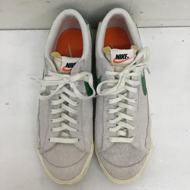 ナイキ NIKE スニーカー スニーカー HF3158-101 Blazer Low  77 Premium 28.0cm ロゴ、文字 灰 / グレー / X 緑 / グリーン /  メンズ USED 古着 中古 10144469