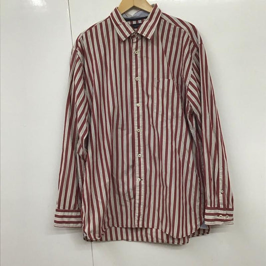 トミーヒルフィガー TOMMY HILFIGER シャツ、ブラウス 長袖 長袖シャツ ストライプシャツ カラーシャツ L ストライプ マルチカラー / マルチカラー /  メンズ USED 古着 中古 10130330