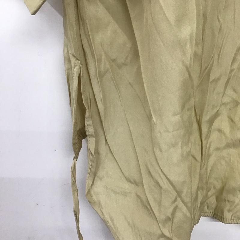 サマンサモスモスブルー Samansa Mos2 blue シャツ、ブラウス 半袖 FREE 無地 ベージュ / ベージュ /  レディース USED 古着 中古 10144001