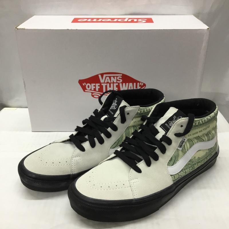 バンズ VANS スニーカー スニーカー Supreme Dollar Skate Grosso Mid 23SS 28cm 箱有 28.0cm  白 / ホワイト / X カーキ / カーキ / X 黒 / ブラック /  メンズ USED 古着 中古 10122269