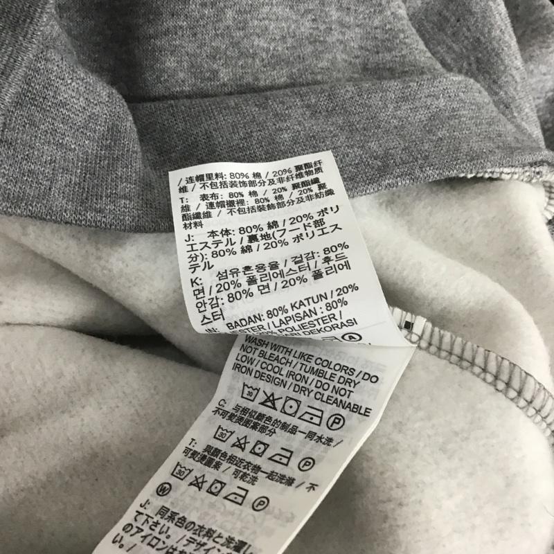 エアジョーダン AIR JORDAN パーカー 長袖 フーディ プルオーバー NIKE 4L 無地 灰 / グレー /  メンズ USED 古着 中古 10106065