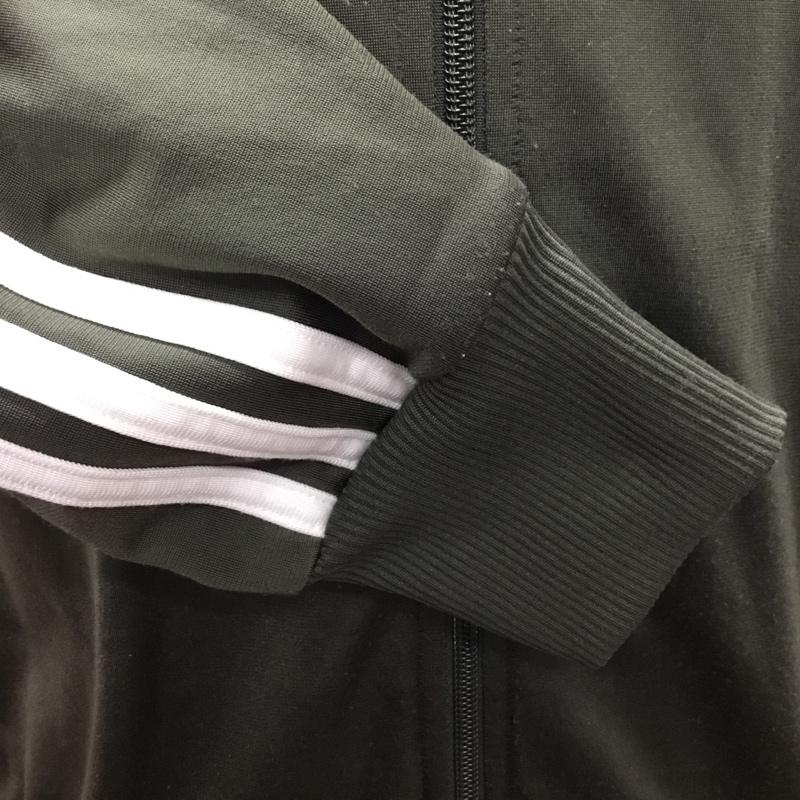 アディダス adidas ジャケット、上着 ジャケット、ブレザー ジップアップジャケット ジャンパー ジャケット ジャージ 00s S ロゴ、文字 カーキ / カーキ /  メンズ USED 古着 中古 10121783