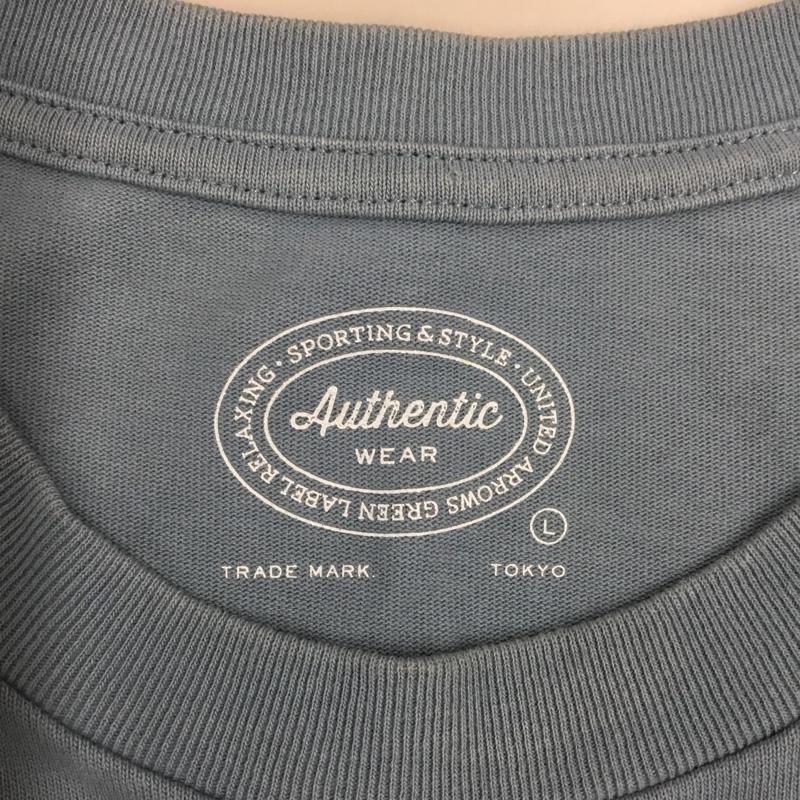 グリーンレーベルリラクシング green label relaxing カットソー 半袖 3217-175-4587 SCヘビーウェイトクルー半袖Tシャツ クルーネックカットソー L 無地 水色 / ライトブルー /  メンズ USED 古着 中古 10116731