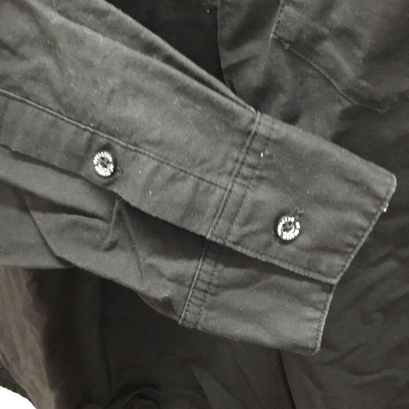 ニコアンド niko and... シャツ、ブラウス 長袖 H231MA13KM Le Pigeon Voyageur 別注 オックスロングシャツ プルオーバー L ワンポイント 黒 / ブラック /  メンズ USED 古着 中古 10119308