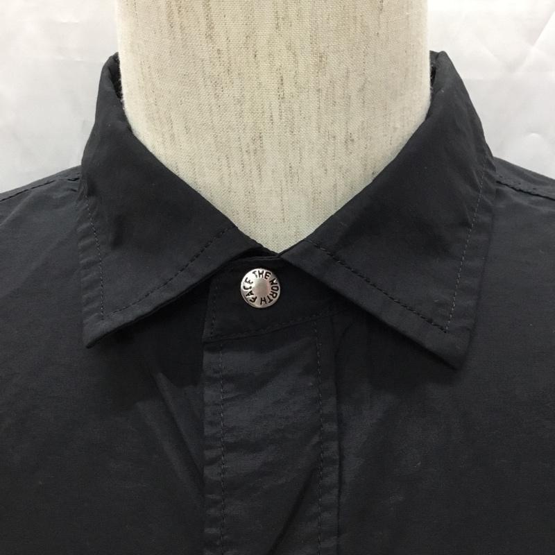 ザノースフェイス THE NORTH FACE シャツ、ブラウス 半袖 nr22331 半袖シャツ カラーシャツ カジュアルシャツ L ロゴ、文字 黒 / ブラック /  メンズ USED 古着 中古 10108991