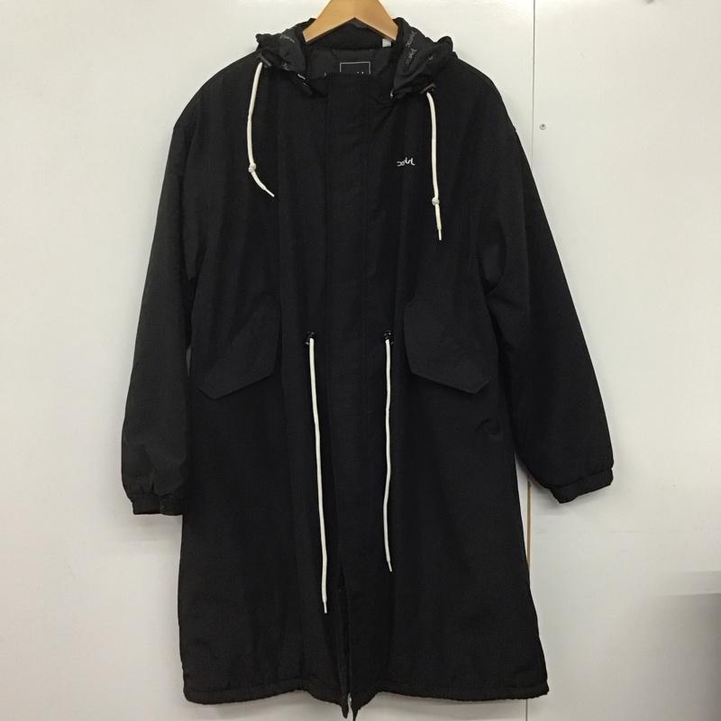 エックスガール X-girl コート コート一般 05193514 モッズコート 1 プリント 黒 / ブラック /  レディース USED 古着 中古 10142759