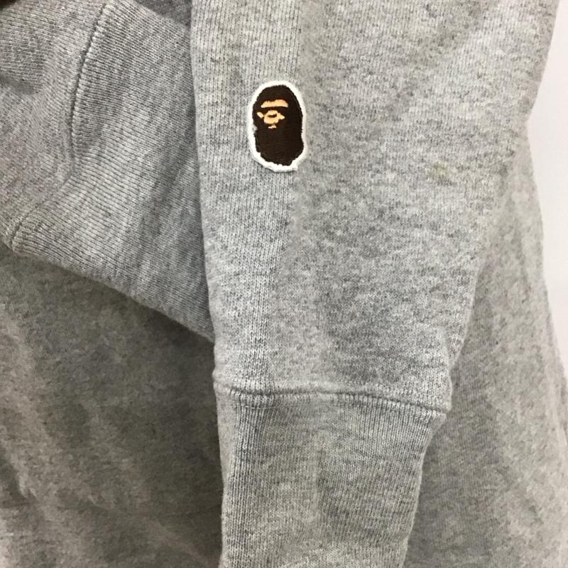 アベイシングエイプ A BATHING APE ワンピース ひざ丈スカート スウェットワンピース XS 無地 灰 / グレー /  レディース USED 古着 中古 10111416