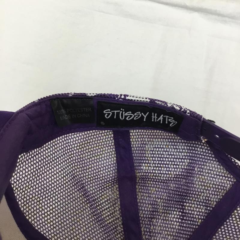 ステューシー STUSSY 帽子 キャップ 総柄 紫 / パープル /  メンズ USED 古着 中古 10131958