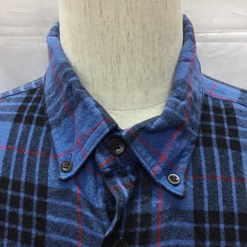 エルエルビーン L.L.Bean シャツ、ブラウス 長袖 228061 ボタンダウン XL チェック 青 / ブルー / X 黒 / ブラック / X 赤 / レッド /  メンズ USED 古着 中古 10116096