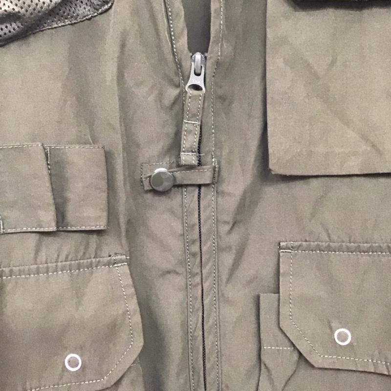 フリークスストア FREAK S STORE ベスト ベスト ジップアップベスト ミリタリーベスト L 無地 カーキ / カーキ /  メンズ USED 古着 中古 10140713