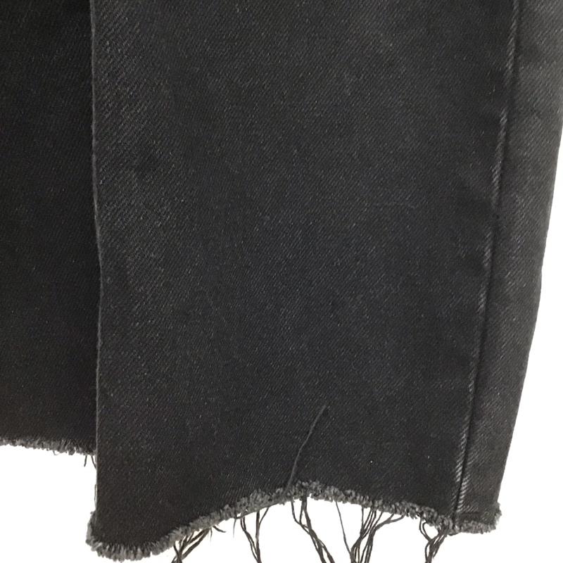エモダ EMODA パンツ デニム、ジーンズ ダメージ ハイウエスト ダメージ加工 黒 / ブラック /  レディース USED 古着 中古 10111071