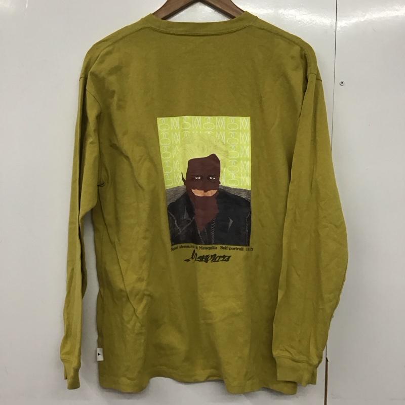 ニコアンド niko and... カットソー 長袖 長袖カットソー プリントカットソー クルーネック FREE プリント マスタード / マスタード /  レディース USED 古着 中古 10142490