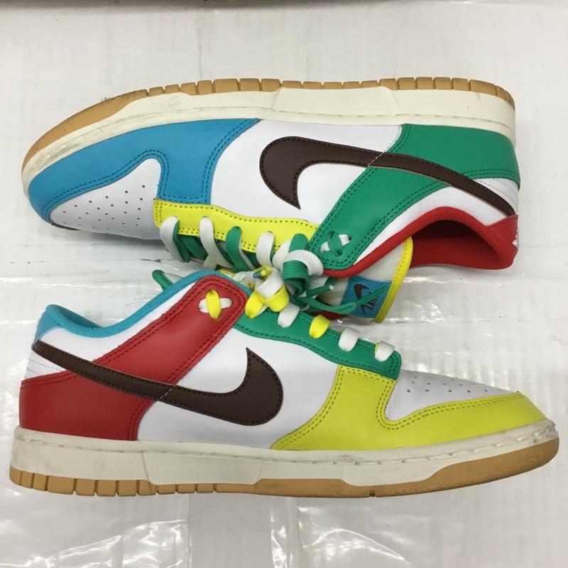 ナイキ NIKE スニーカー スニーカー DH0952-100 DUNK LOW SE 27.5cm 箱有 Free 99 27.5cm ロゴ、文字 白 / ホワイト / X 茶 / ブラウン / X 赤 / レッド / X 黄 / イエロー / X 緑 / グリーン / X 水色 / ライトブルー /  メンズ USED 古着 中古 10107569