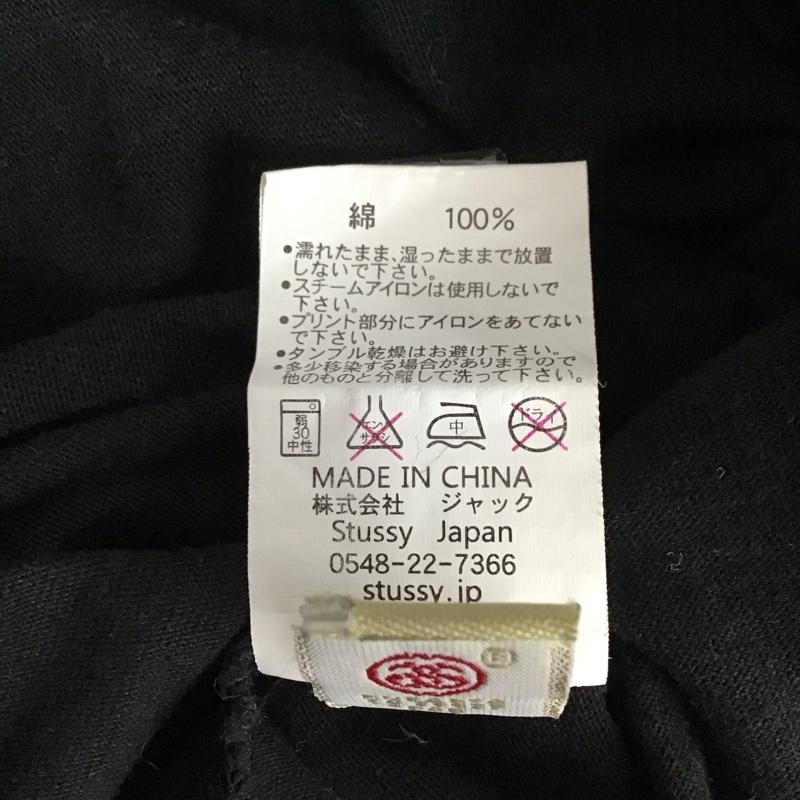 ステューシー STUSSY カットソー 長袖 長袖カットソー クルーネックカットソー ロングスリーブカットソー プリントTシャツ M プリント 黒 / ブラック /  メンズ USED 古着 中古 10119958