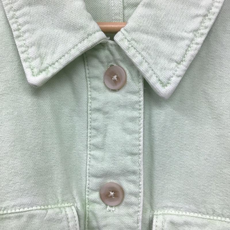 ザラ ZARA ジャケット、上着 ジャケット、ブレザー デニム M 無地 薄緑 / ライトグリーン /  レディース USED 古着 中古 10139868