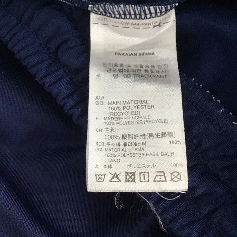 アディダス adidas パンツ ワークパンツ、ペインターパンツ ワイドパンツ カジュアルパンツ ワークパンツ ジャージ M ロゴ、文字 紺 / ネイビー /  メンズ USED 古着 中古 10143380