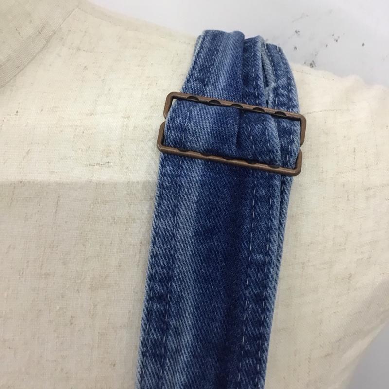 ディッキーズ Dickies サロペット・オーバーオール サロペット、オーバーオール デニム 8396SNB 42×32 ロゴ、文字 青 / ブルー /  メンズ USED 古着 中古 10112925