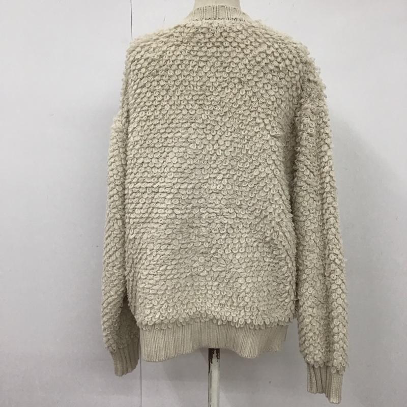 レプシィム LEPSIM カーディガン 長袖 LPH90523SB Vネック ループニット FREE 無地 ベージュ / ベージュ /  レディース USED 古着 中古 10120772