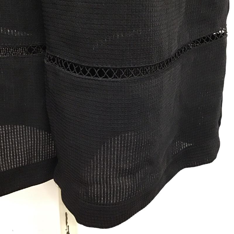ザラウーマン ZARA WOMAN ボトムス ボトムス メッシュ イージーパンツ ガウチョパンツ S 無地 黒 / ブラック /  レディース USED 古着 中古 10120901
