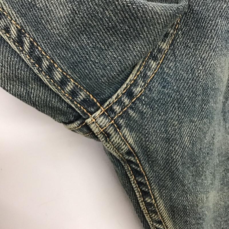 ザラ ZARA パンツ デニム、ジーンズ デニムパンツ ワイドパンツ カジュアルパンツ 42 無地 インディゴ / インディゴ /  メンズ USED 古着 中古 10143444
