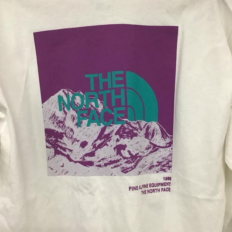 ザノースフェイス THE NORTH FACE カットソー 長袖 nt32438 ロングスリーブスリーブグラフィックティー 長袖カットソー L ロゴ、文字 白 / ホワイト /  メンズ USED 古着 中古 10138118