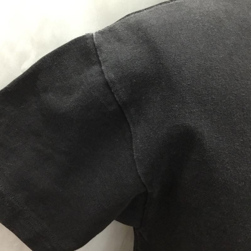 ラングリッツレザーズ Langlitz Leathers Tシャツ 半袖 半袖カットソー プリントTシャツ クルーネックカットソー S ロゴ、文字 黒 / ブラック /  メンズ USED 古着 中古 10116714