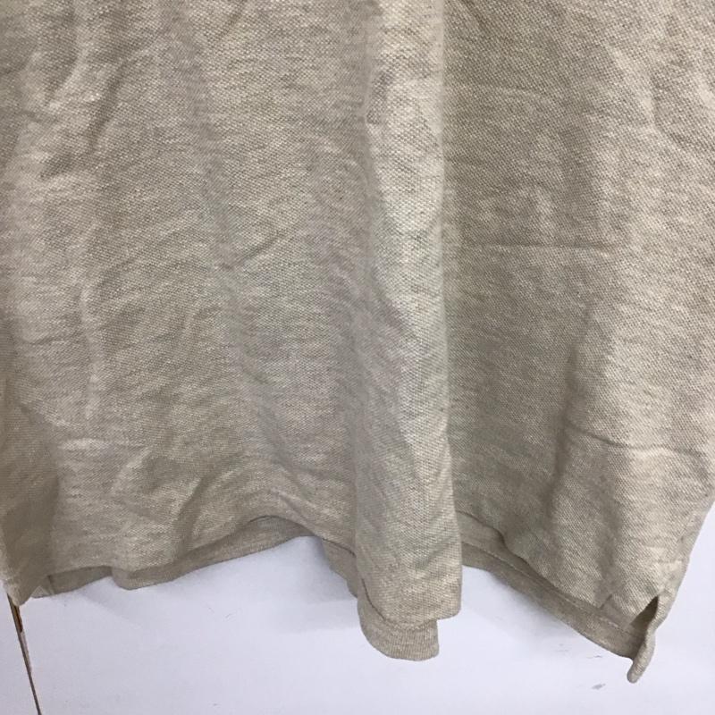 ポロラルフローレン POLO RALPH LAUREN ポロシャツ 半袖 半袖ポロシャツ カラーシャツ 半袖カットソー L ロゴ、文字 ベージュ / ベージュ /  メンズ USED 古着 中古 10140120