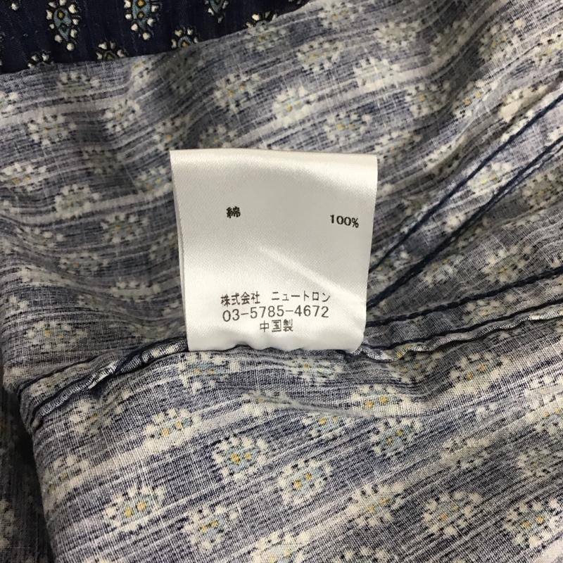 ファクト fuct シャツ、ブラウス 長袖 長袖シャツ 総柄シャツ カラーシャツ XL プリント 紺 / ネイビー /  メンズ USED 古着 中古 10145266