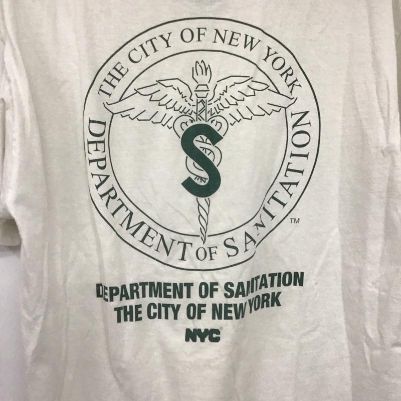 ラファイエット Lafayette Tシャツ 半袖 半袖カットソー プリントTシャツ クルーネックカットソー L ロゴ、文字 白 / ホワイト /  メンズ USED 古着 中古 10146208