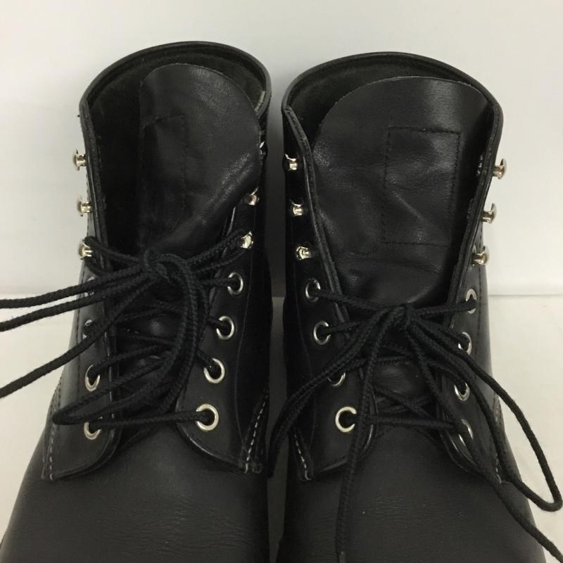 レッドウィング RED WING ブーツ 一般 8165 6inch CLASSIC PLAIN TOE 7.5D 25.5cm US：7.5 無地 黒 / ブラック /  メンズ USED 古着 中古 10129091
