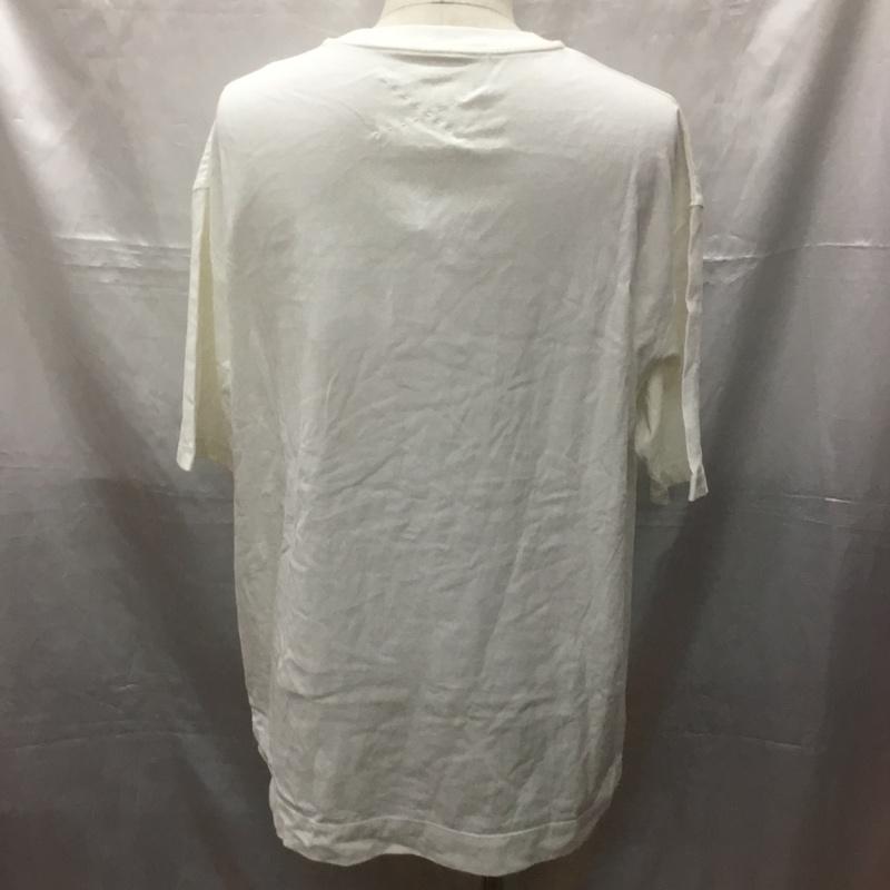 スーパーサンクス SUPERTHANKS Tシャツ 半袖 半袖カットソー プリントTシャツ クルーネックカットソー L 無地 白 / ホワイト /  メンズ USED 古着 中古 10114104