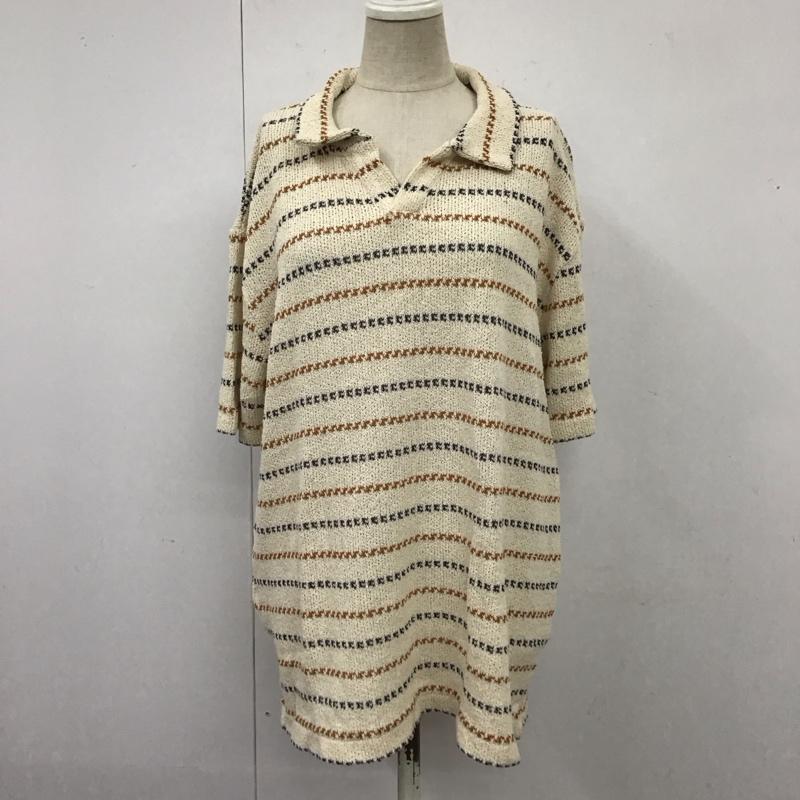 ザラ ZARA ポロシャツ 半袖 半袖ポロシャツ カラーシャツ 半袖カットソー M プリント マルチカラー / マルチカラー /  レディース USED 古着 中古 10115975
