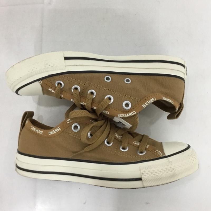 コンバース CONVERSE スニーカー スニーカー 1SC513 ロゴBD スリップ OX 23cm 23.0cm ロゴ、文字 ベージュ / ベージュ /  レディース USED 古着 中古 10132021