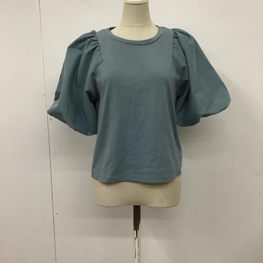 アルシーヴ archives カットソー 半袖 パフスリーブ ボリュームスリーブ タグ付き M 無地 青 / ブルー /  レディース USED 古着 中古 10115017