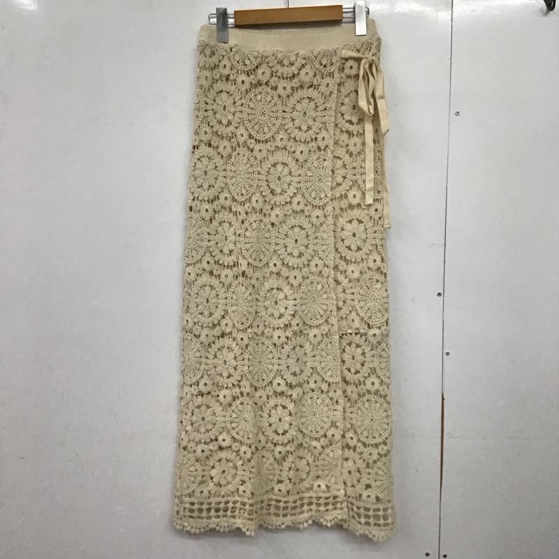 ローリーズファーム LOWRYS FARM スカート ロングスカート FREE 無地 アイボリー / アイボリー /  レディース USED 古着 中古 10147234