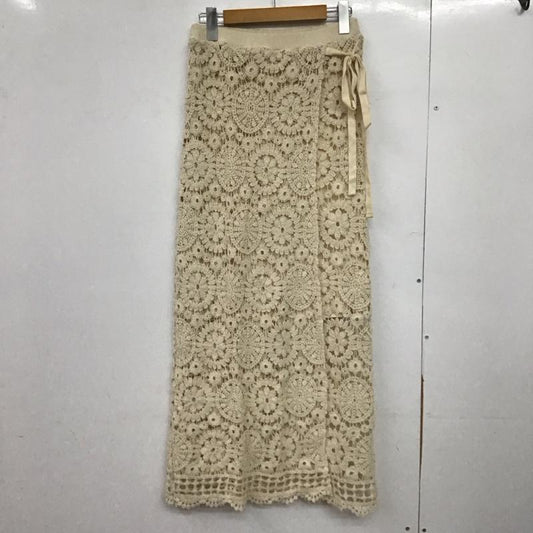 ローリーズファーム LOWRYS FARM スカート ロングスカート FREE 無地 アイボリー / アイボリー /  レディース USED 古着 中古 10147234