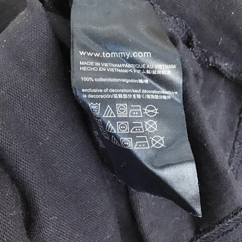 トミーヒルフィガー TOMMY HILFIGER Tシャツ 半袖 M ロゴ、文字 紺 / ネイビー /  メンズ USED 古着 中古 10130761