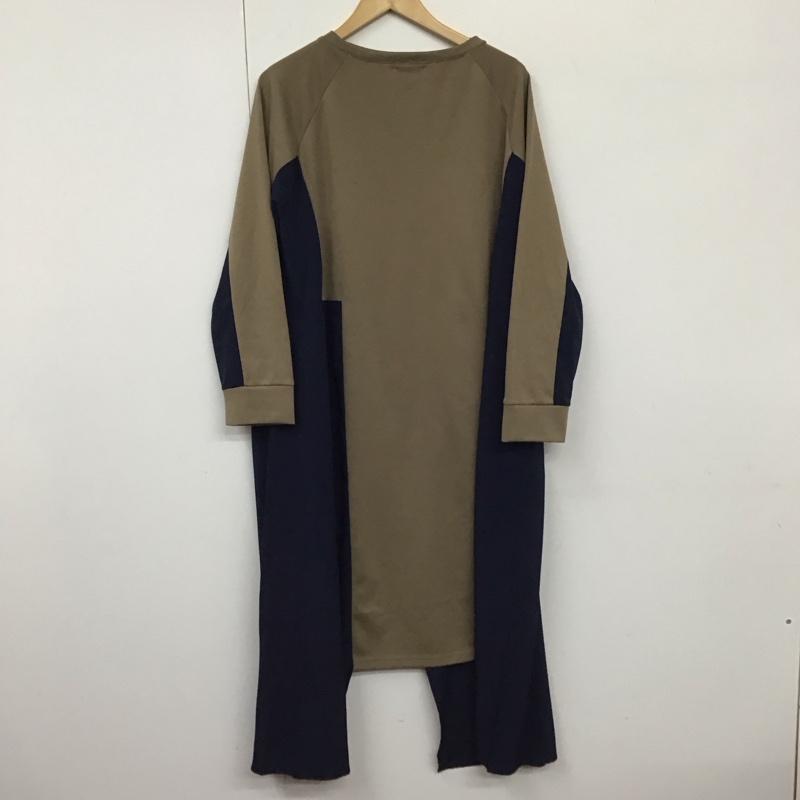オズモーシス OSMOSIS ワンピース ロングスカート 無地 ベージュ / ベージュ / X 紺 / ネイビー /  レディース USED 古着 中古 10130607